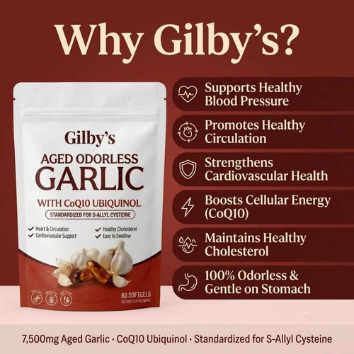Gilby's Aged Odorless Garlic + CoQ10